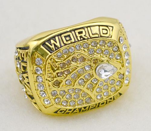 NFL Denver Broncos World Champions Gold Ring_2 - Click Image to Close